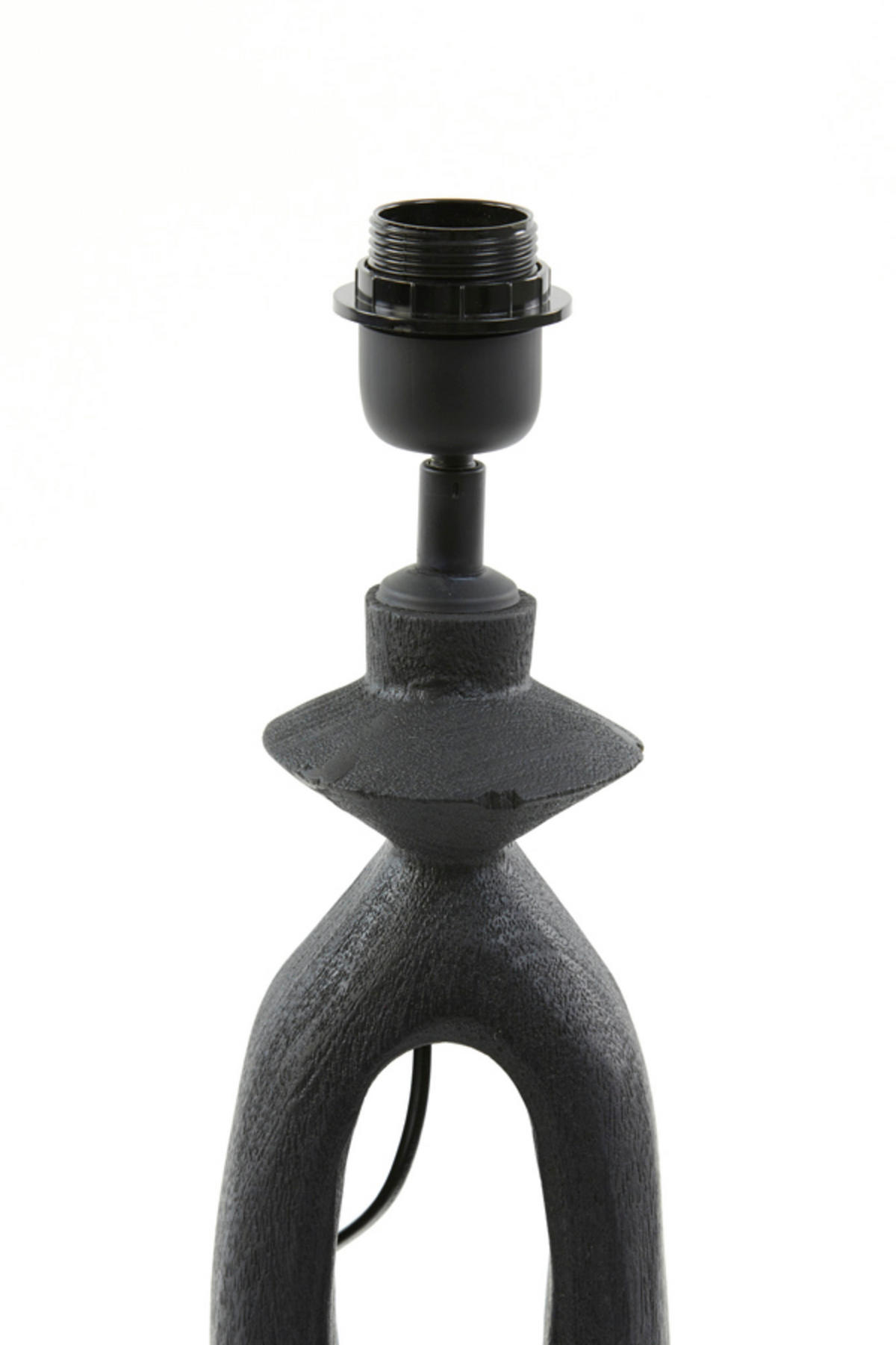 LAMPENFUSS Django Schwarz 11/9/45 cm - Schwarz, Holz (11/9/45cm) - Light & Living