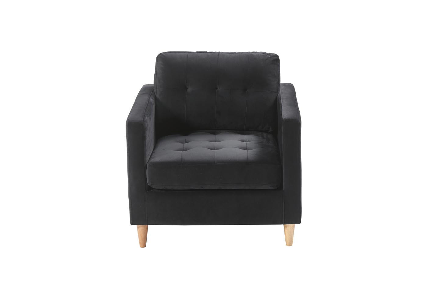 SESSEL schwarz - Schwarz, Holz (80/82/84cm) - ebuy24