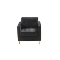 SESSEL schwarz - Schwarz, Holz (80/82/84cm) - ebuy24