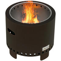 FEUERSCHALE DE-10565 wetterbeständig, rauchfrei Schwarz/Bronze - Schwarz, Metall (45/42/45cm) - ComfortXL