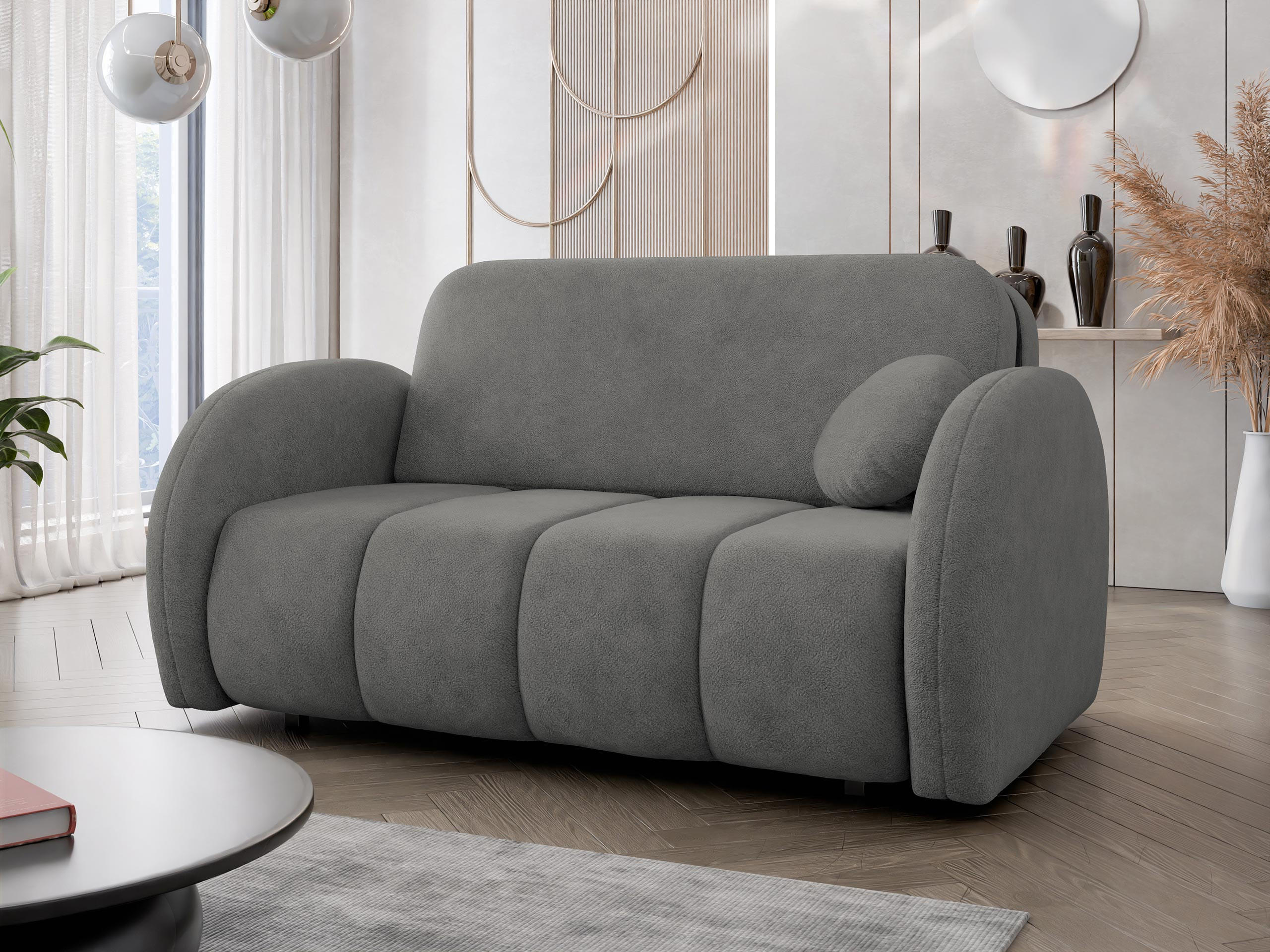 SCHLAFSOFA Viva Comfy III - Schwarz/Grau, Holz/Textil (152/85/103cm) - MIRJAN24