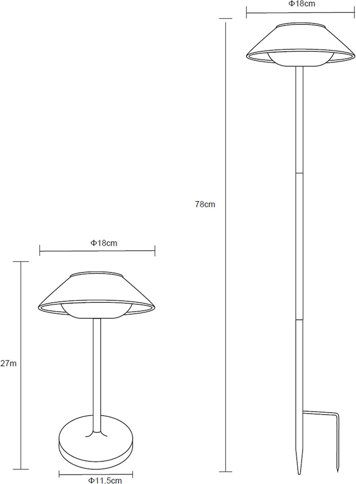 LED-SOLAR-GARTENLEUCHTE Tischleuchte weiß - Weiß, Kunststoff (5/5/5cm) - Northpoint