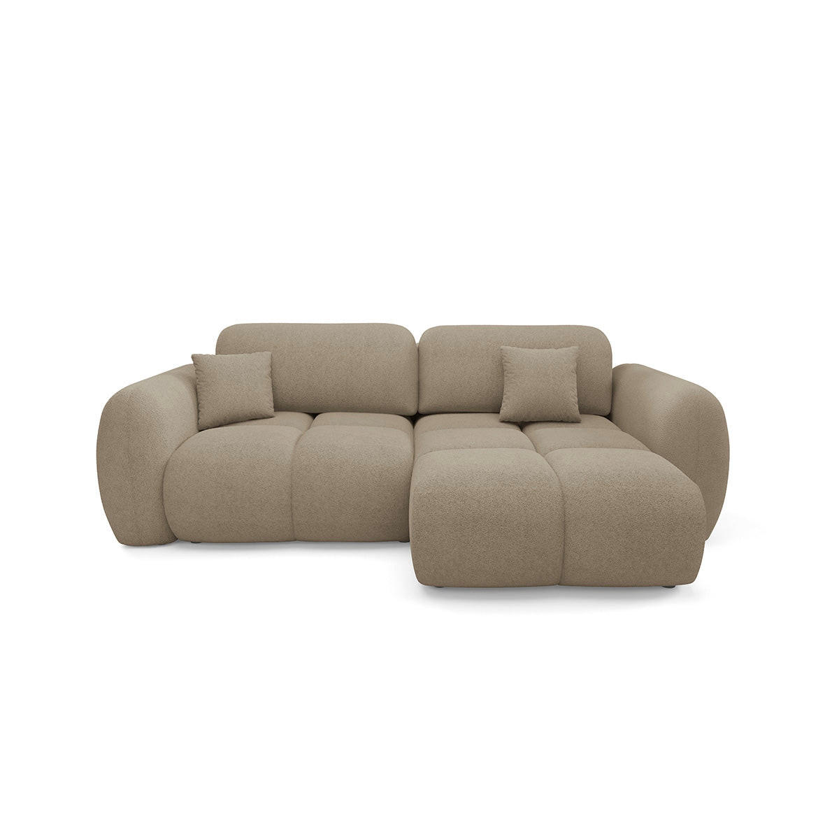 ECKSOFA Livio 3 Sitzplätze Beige - Beige, Holz (270/165cm) - Petits-meubles