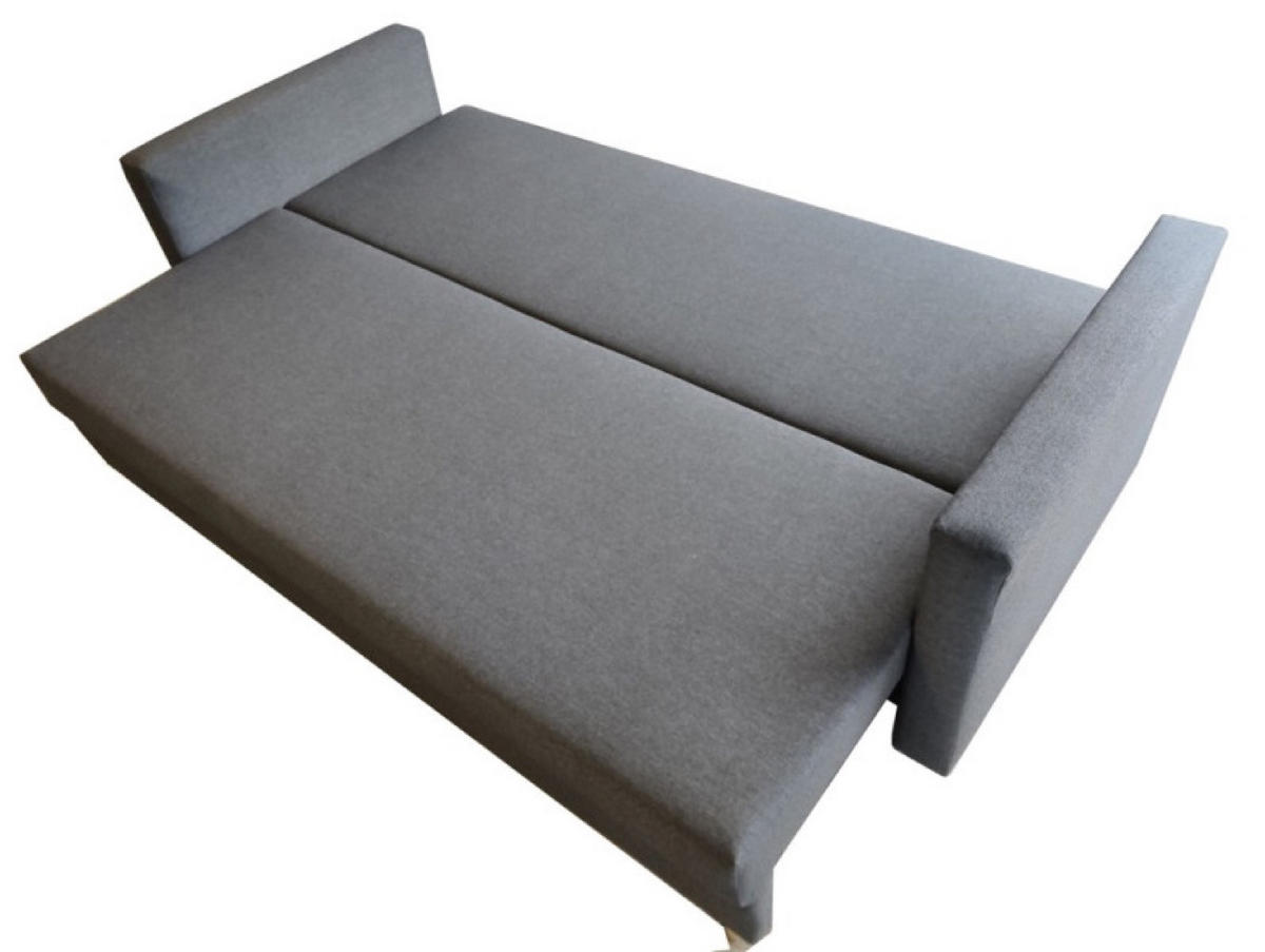 SOFA Hellgrau KAYA Drei-Sitzer - Grau, Naturmaterialien (217/92/85cm) - Sepro Meble
