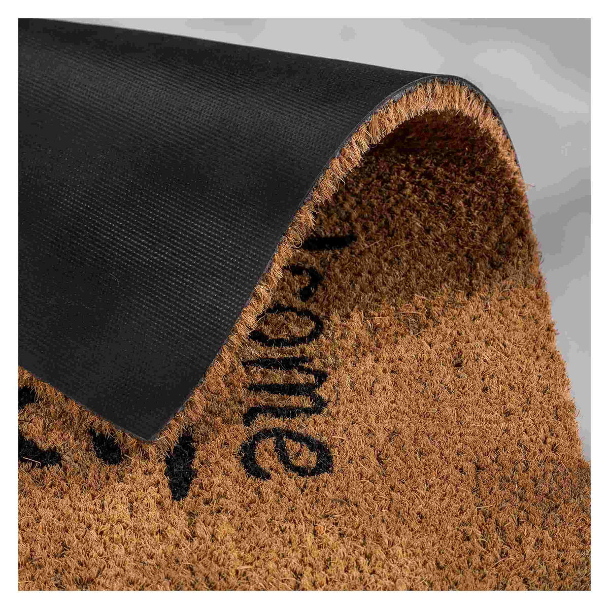 FUSSMATTE HALBRUND COCO SMART - Naturfarben, Textil (40/60cm) - Astra