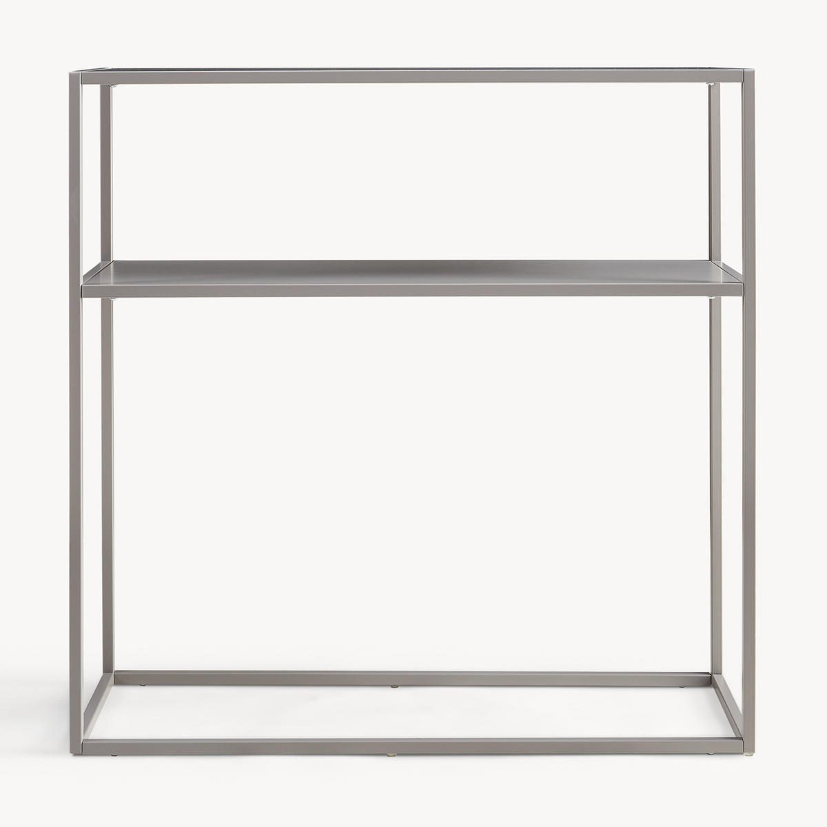 KONSOLENTISCH Kuhmo - Hellgrau, Metall (30/80/80cm) - [en.casa]