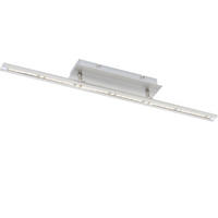 LED DECKENLEUCHTE Katara Stahl Silber - Silberfarben, Metall (62.5/8.5/6.5cm)