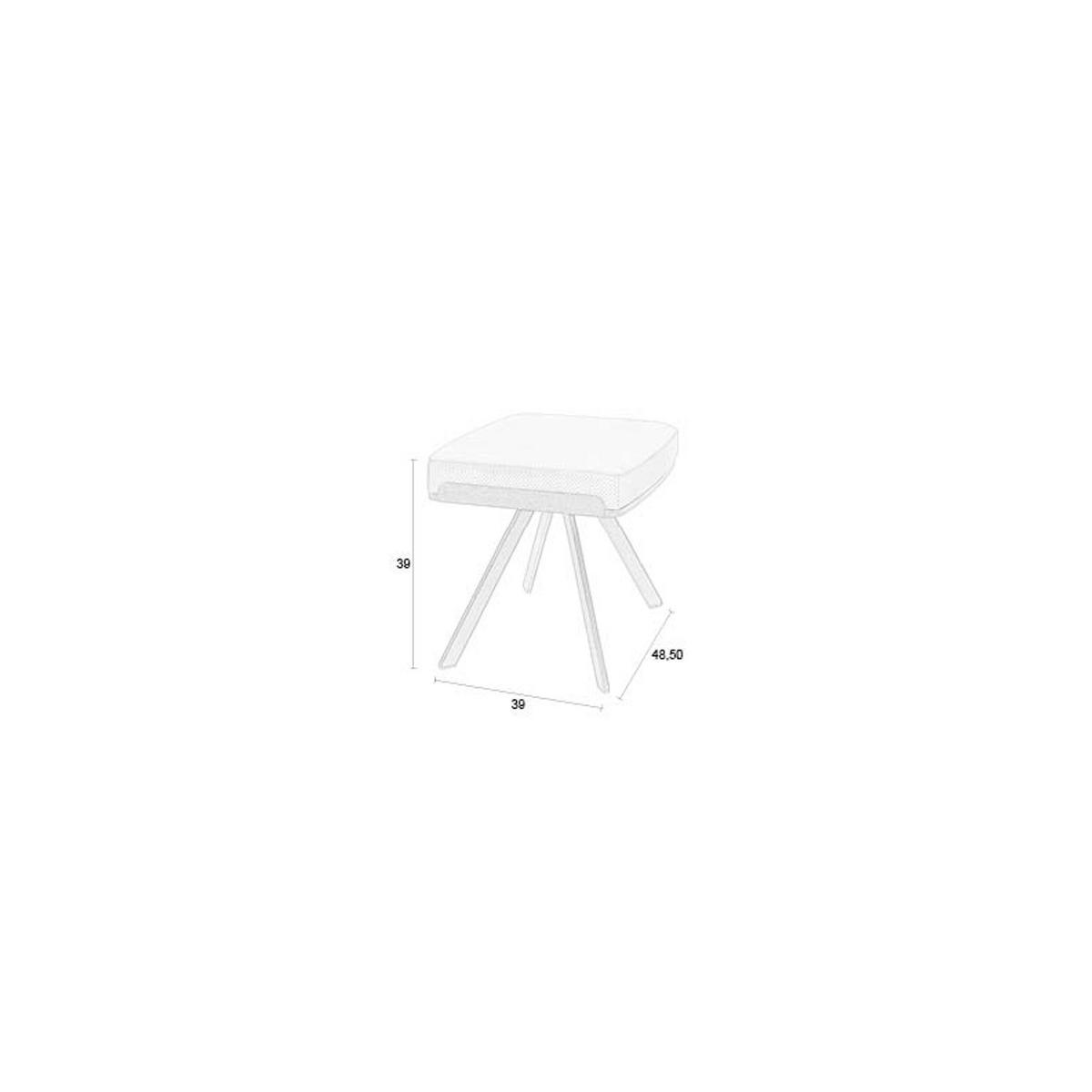 FUSSHOCKER Frie Beige - Beige, Kunststoff (48.5/39/39cm) - Zuiver