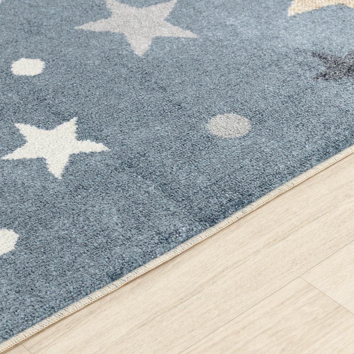 KINDERTEPPICH Maschinenwaschbar 160/213 cm Blau - Blau, Naturmaterialien/Textil (160/213cm) - LIVABLISS