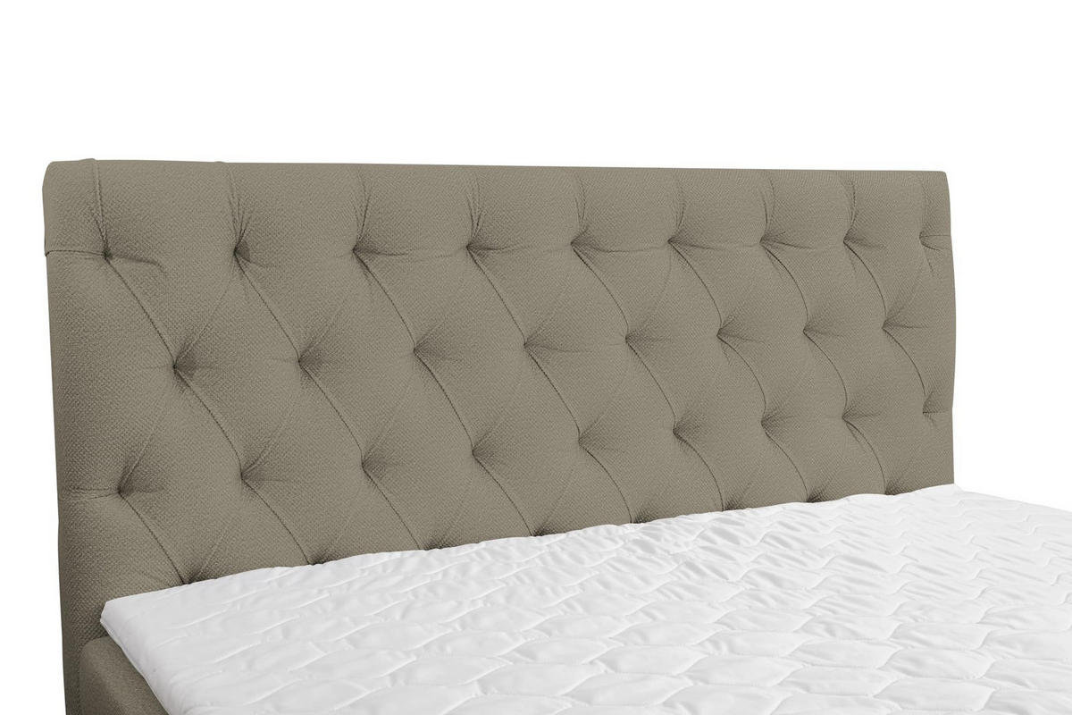 BOXBETT CLIPSO mit zwei Bettkästen H2/H3 Matratze 140 x 200 cm - Braun, Holzwerkstoff (140/200cm) - VENASI MÖBEL