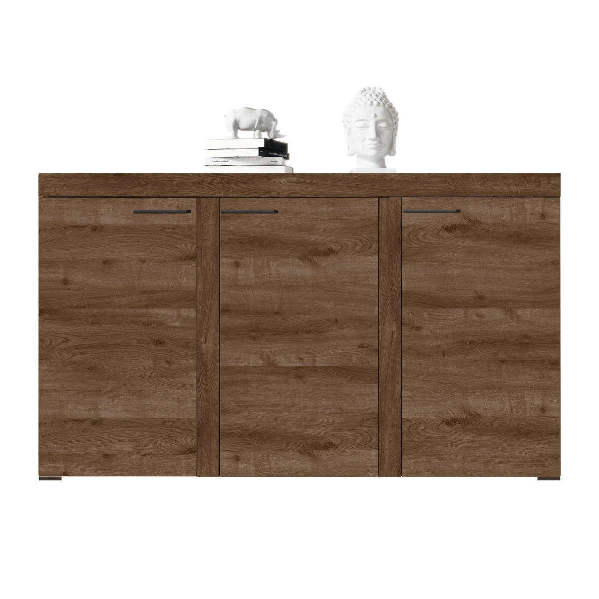 SIDEBOARD Spacoro 3D Eiche Lefkas 148,8/82/40,3 cm – Wohnzimmer Kommode Modern - Braun, Holzwerkstoff/Kunststoff (149/82/40cm) - AX Living