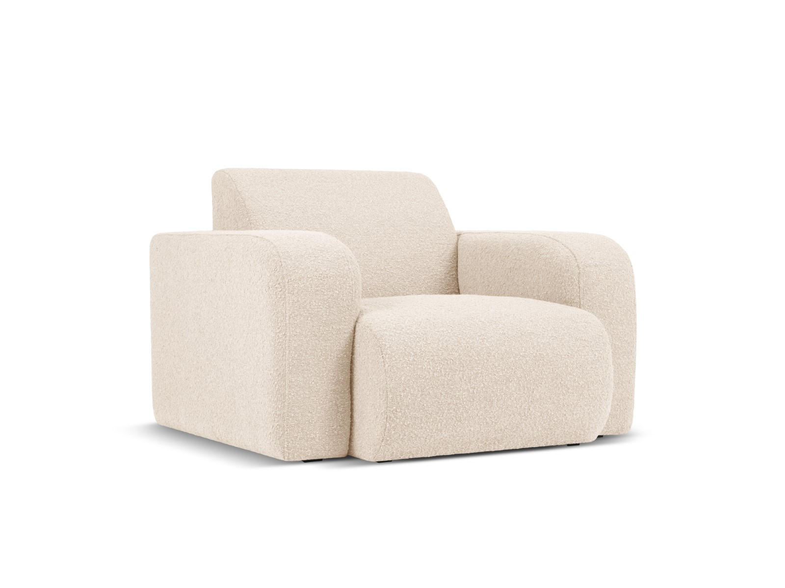 SESSEL Molino aus Boucle beige - Beige, Textil (95/72/105cm) - Micadoni
