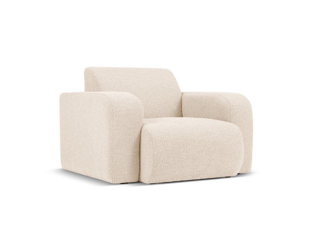 SESSEL Molino aus Boucle beige - Beige, Textil (95/72/105cm) - Micadoni