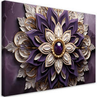 KUNSTDRUCK Lila 60/40 cm - Lila, Textil (60/40cm) - KUNSTLOFT