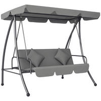 HOLLYWOODSCHAUKEL DE-15315 Hellgrau - Hellgrau, Metall (125/170/200cm) - ComfortXL