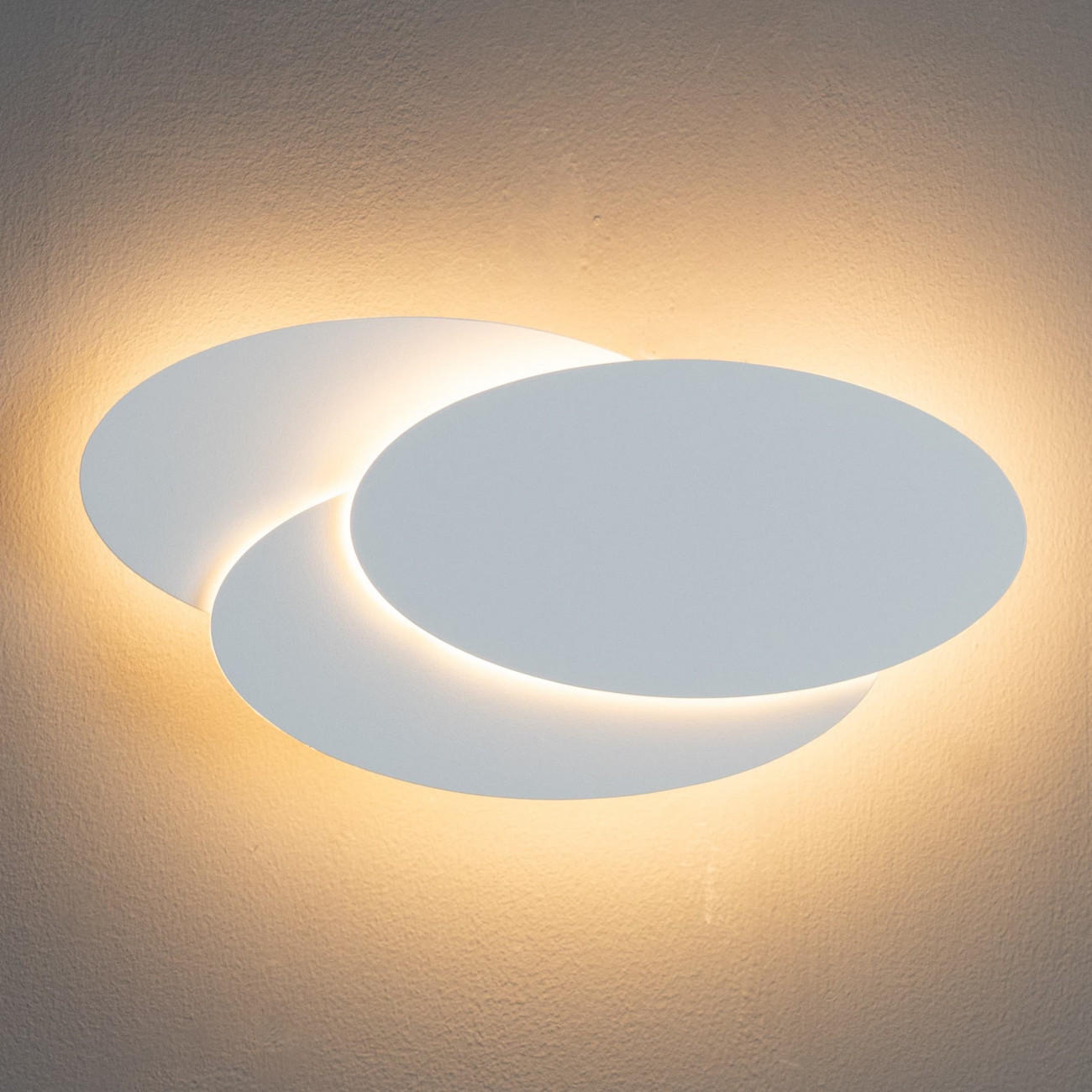 WANDLEUCHTE Lunar, Weiß, 26cm - Weiß, Metall (12.5/26/26cm) - KOSILUM