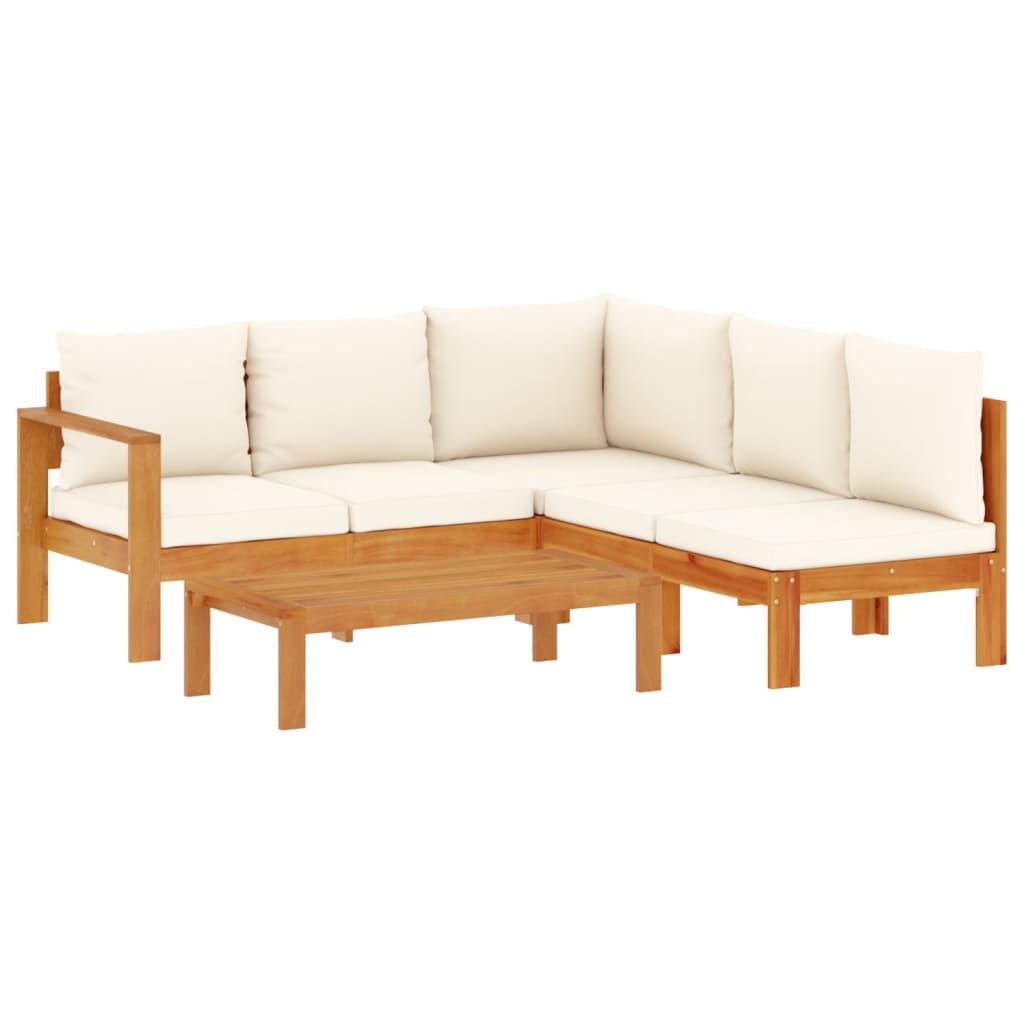 vidaXL Garten-Sofagarnitur Creme