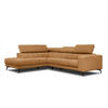 ECKSOFA MORELLO 5-Sitzer, orange - Schwarz/Orange, Holzwerkstoff/Textil (158/269cm) - Courtois Laville