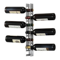 WEINREGAL Pfalz - Silberfarben, Metall (5/55/7cm) - [en.casa]