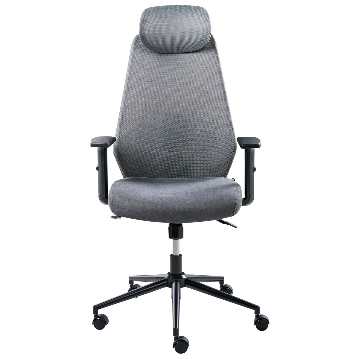 BÜROSTUHL Dunkelgrau Oryn - Dunkelgrau, Textil (71/111/65cm) - Beliani