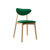 WOHNZIMMER STUHL KT65/C, Holzfarbe: Buche - Buchefarben/Grün, Holz/Textil (48/80/49cm) - MIRJAN24