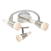 LED DECKENLEUCHTE Rondell Silber matt - Silberfarben, Metall (25/25/16cm) - Globo Lighting