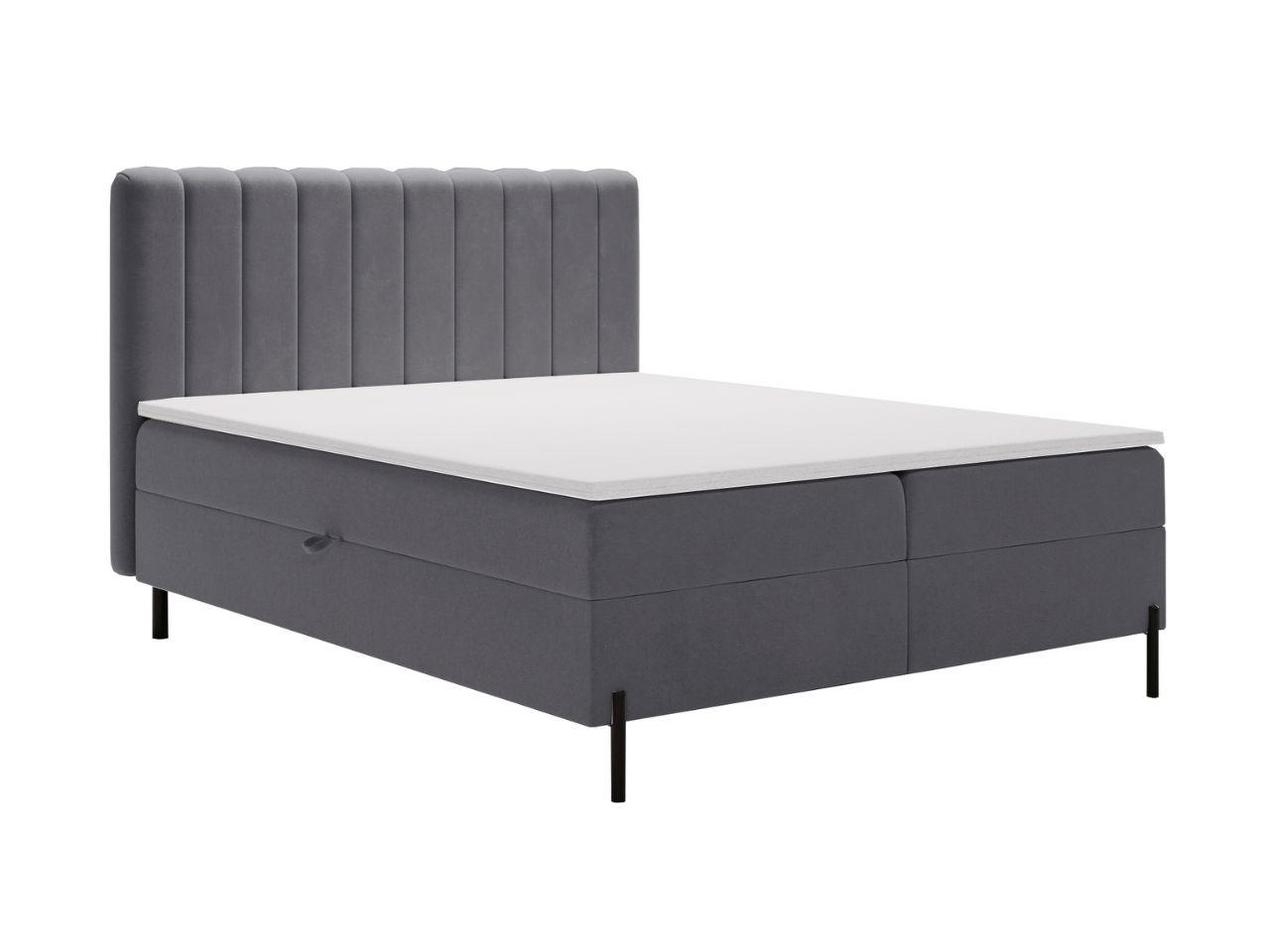 Graingold Boxbett Dunkelgrau 140x200 cm