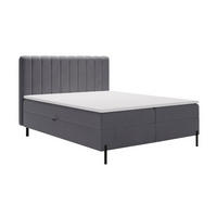 BOXBETT Primavera 180x200 Dunkelgrau - Dunkelgrau, Holz/Textil (180/200cm) - Graingold