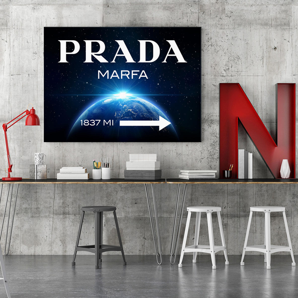 WANDBILD untertitel blau - Blau, Textil (60/40cm) - Feeby