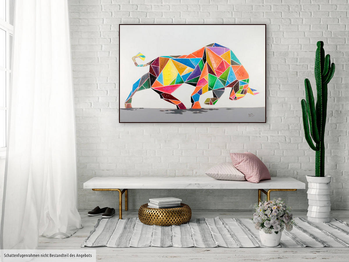 ACRYLBILD HANDGEMALT 120/80 cm - Multicolor, Holz/Textil (120/80cm) - KUNSTLOFT