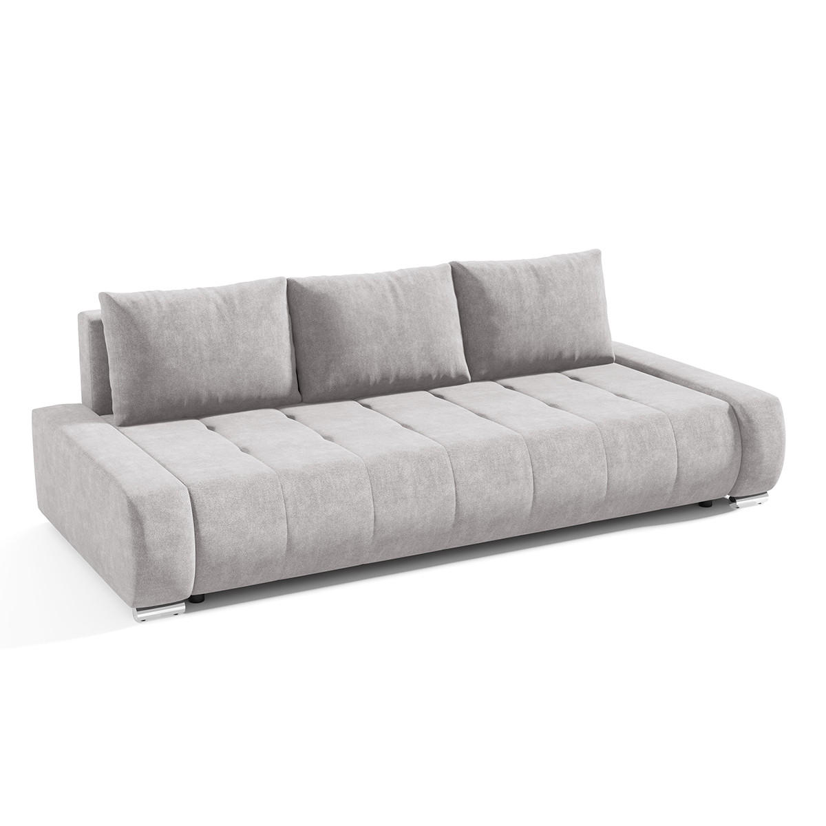 SCHLAFSOFA Jonas 3 Sitzplätze Grau - Hellgrau, Holzwerkstoff (240/85/110cm) - Petits-meubles