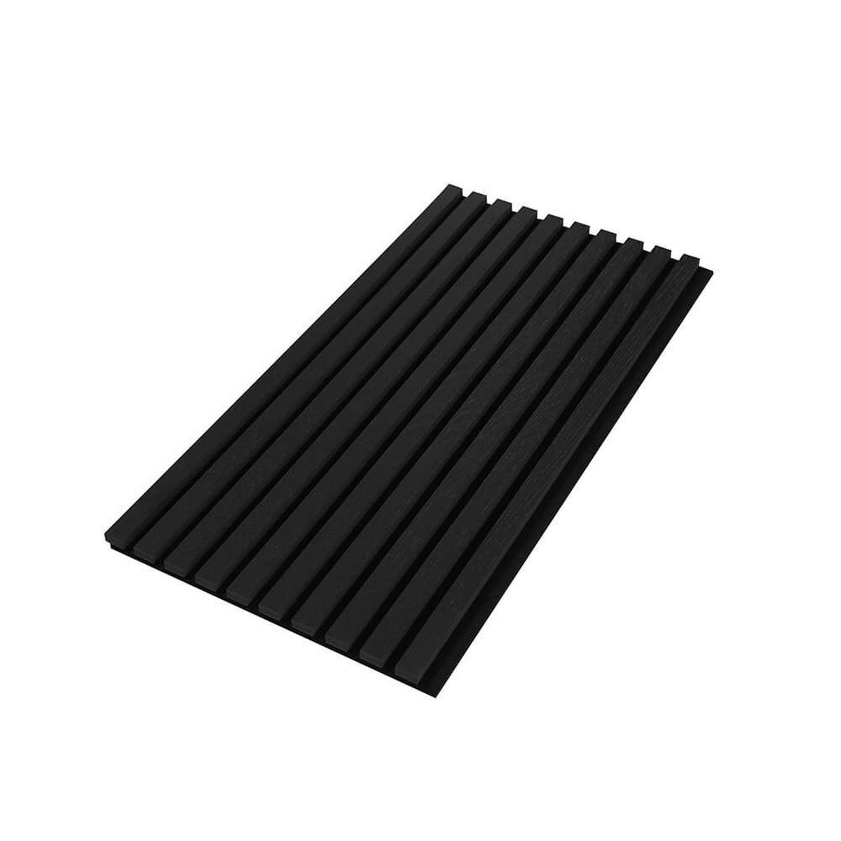 AKUSTIKPANEEL SONIC - Deep Black, 12 - Schwarz, Holzwerkstoff/Textil (40.5/80/2.2cm) - Home Deluxe