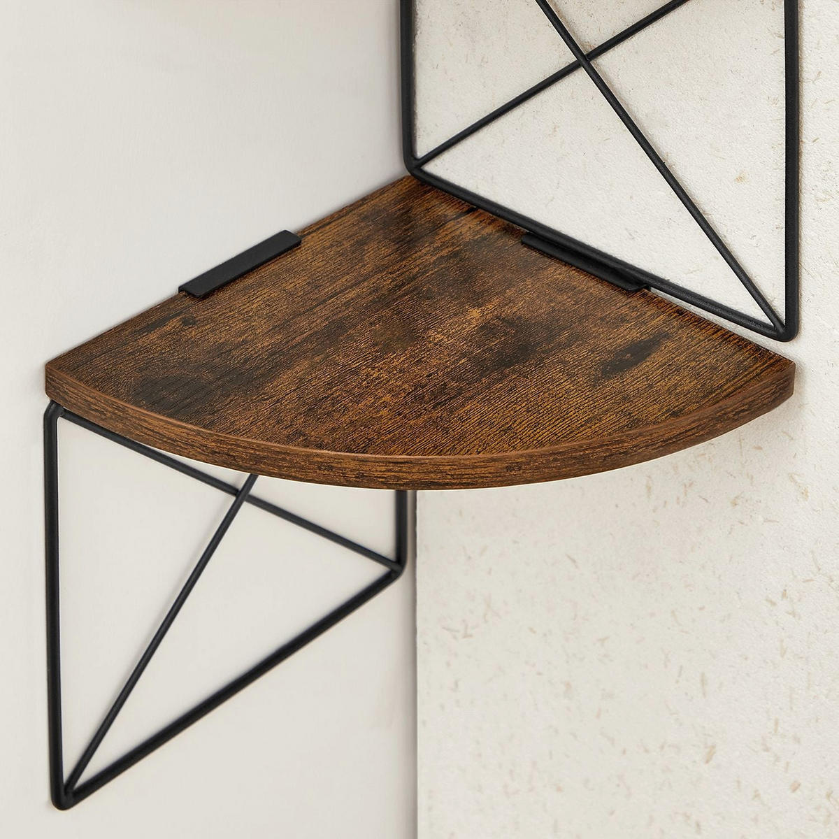 ECKREGAL WANDREGAL - Braun, Holzwerkstoff (20/128/20cm) - Hansiro