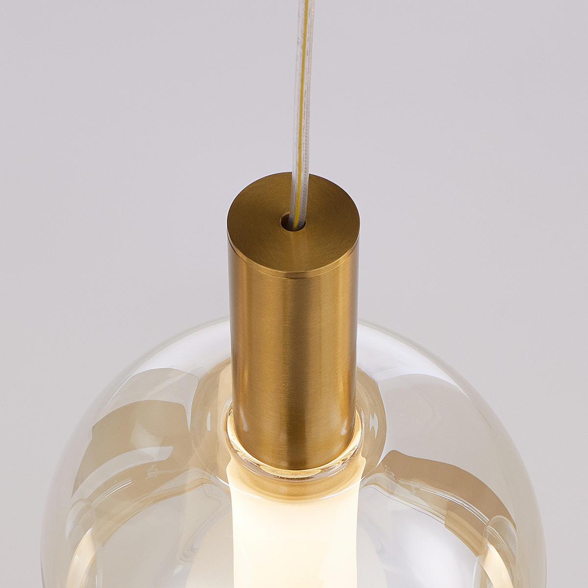 PENDELLEUCHTE Exemplar - Goldfarben, Glas (110/13/120cm) - Butlers