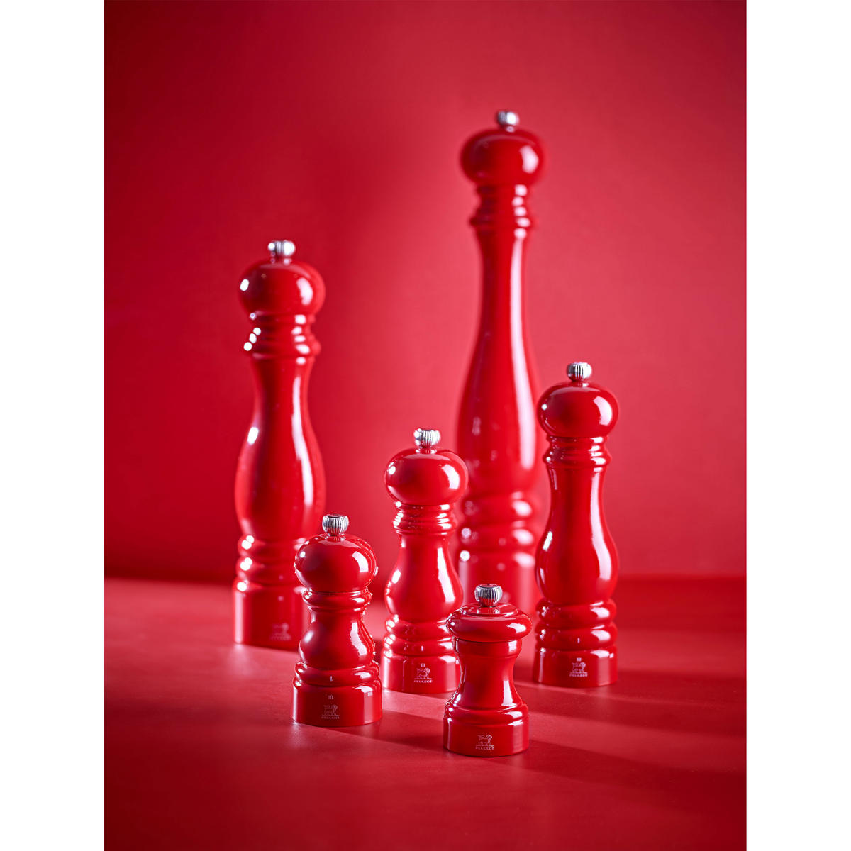 SALZMÜHLE Bistro 10cm Buchenholz Passionsrot Stahlmahlwerk - Rot, Holz (5.3/10/5.3cm) - PEUGEOT