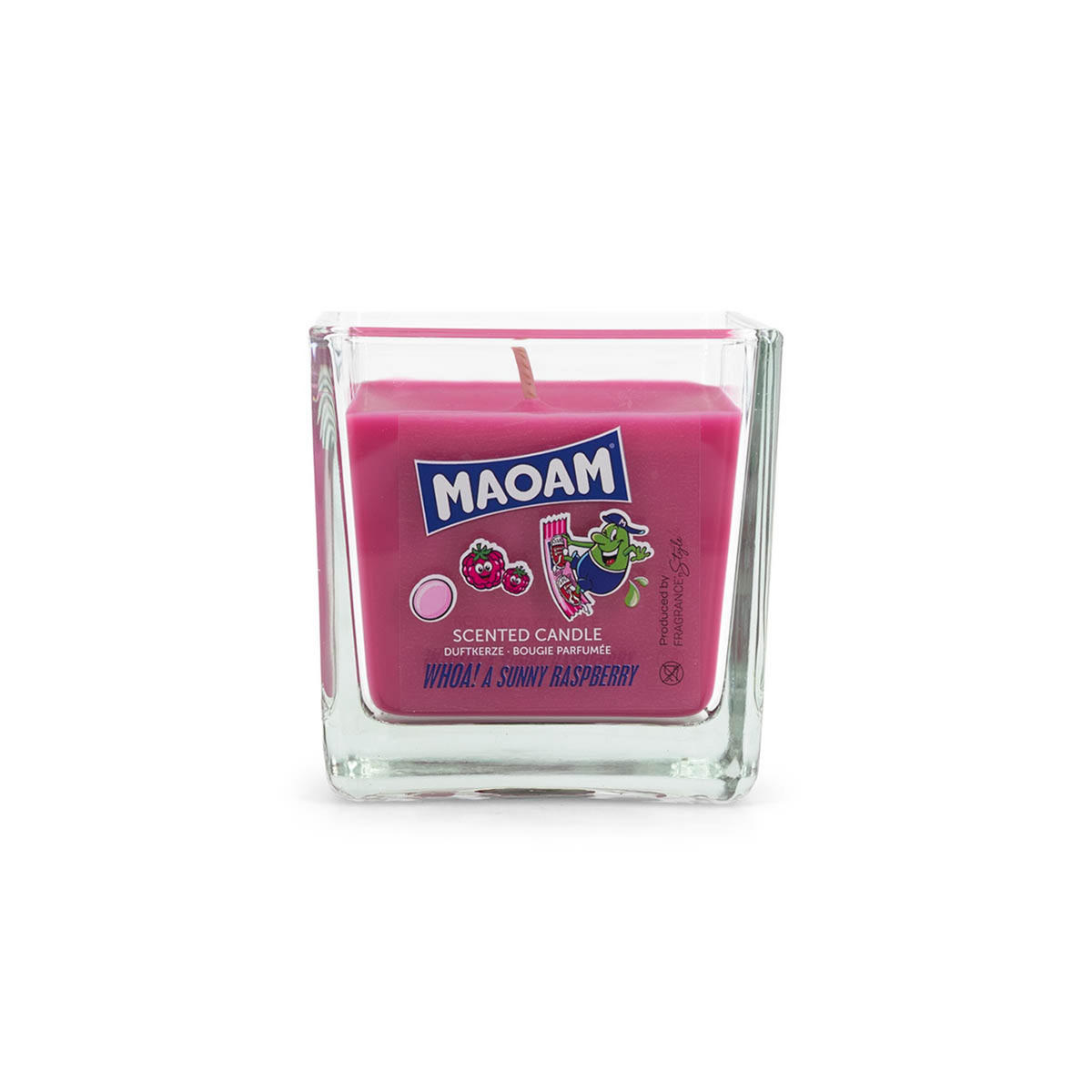 DUFTKERZE Maoam - Pink, Naturmaterialien/Glas (8cm)