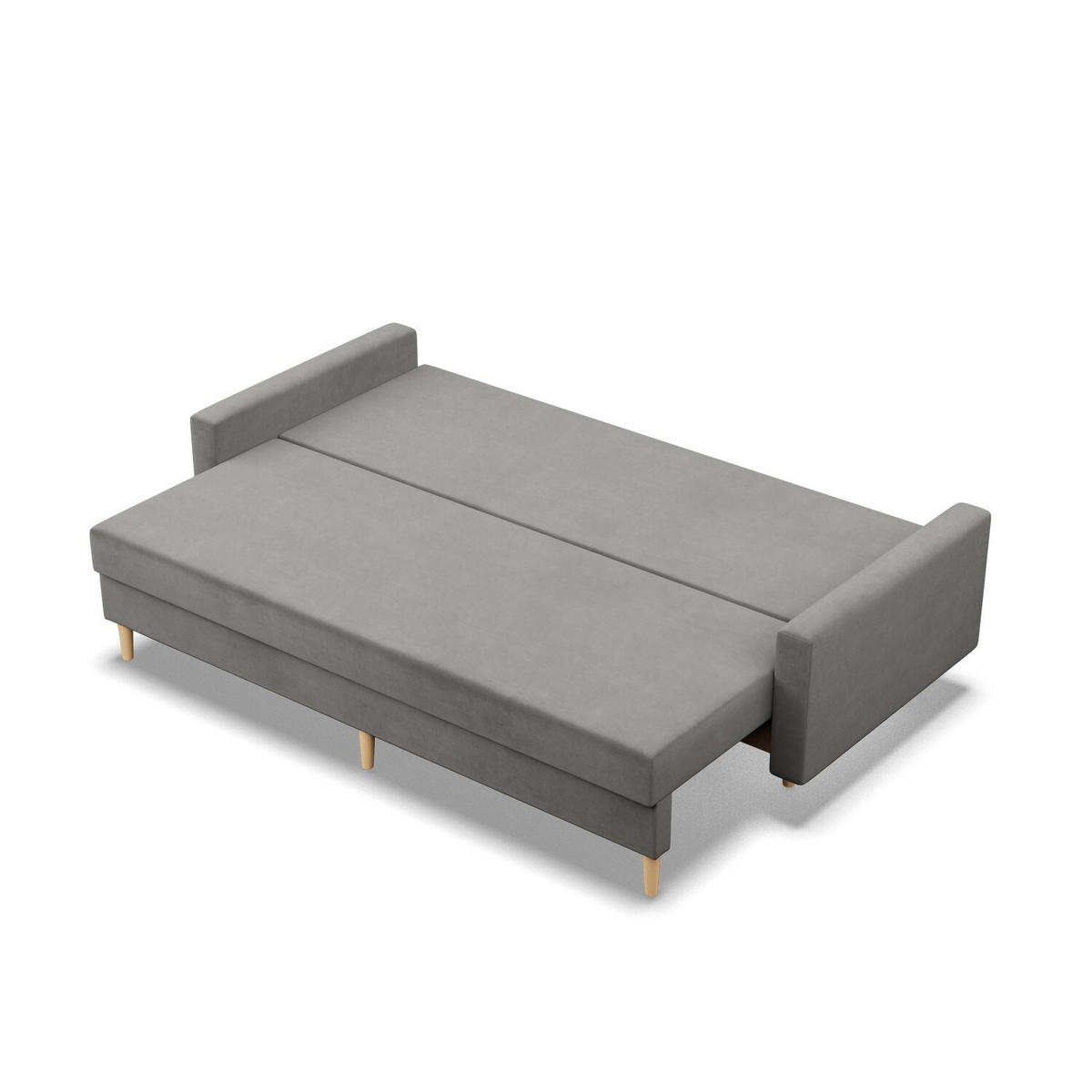 SOFA Blank hellgrau 212/92/92 - Hellgrau, Textil (212/92/92cm) - SIMKAM Furniture