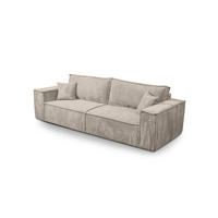 SCHLAFSOFA Sekwana Beige (Poso 2) - Beige, Textil (255/85/105cm) - Fedve