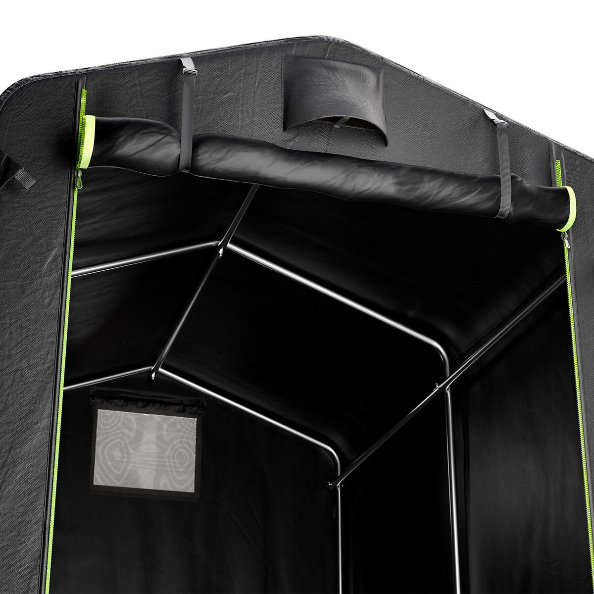 GERÄTEZELT M anthrazit 220/160/175 cm - Anthrazit, Metall (160/175/220cm) - Juskys