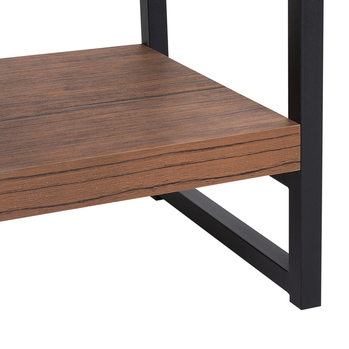 REGAL 4 Fächer Tifton - Dunkelbraun, Holzwerkstoff (100/155/30cm) - Beliani