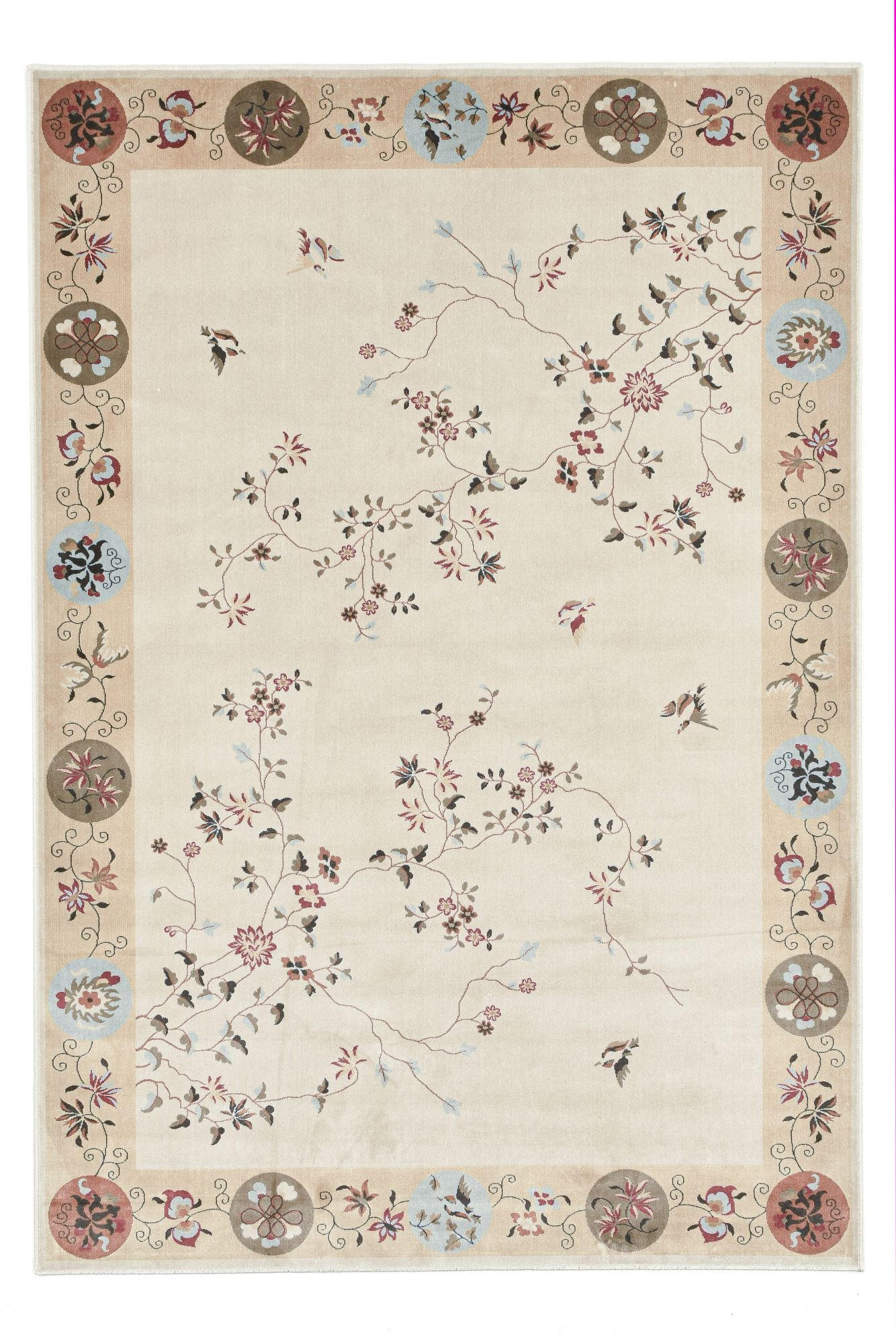 Gino Falcone Flachwebeteppich Beige 200x290 cm