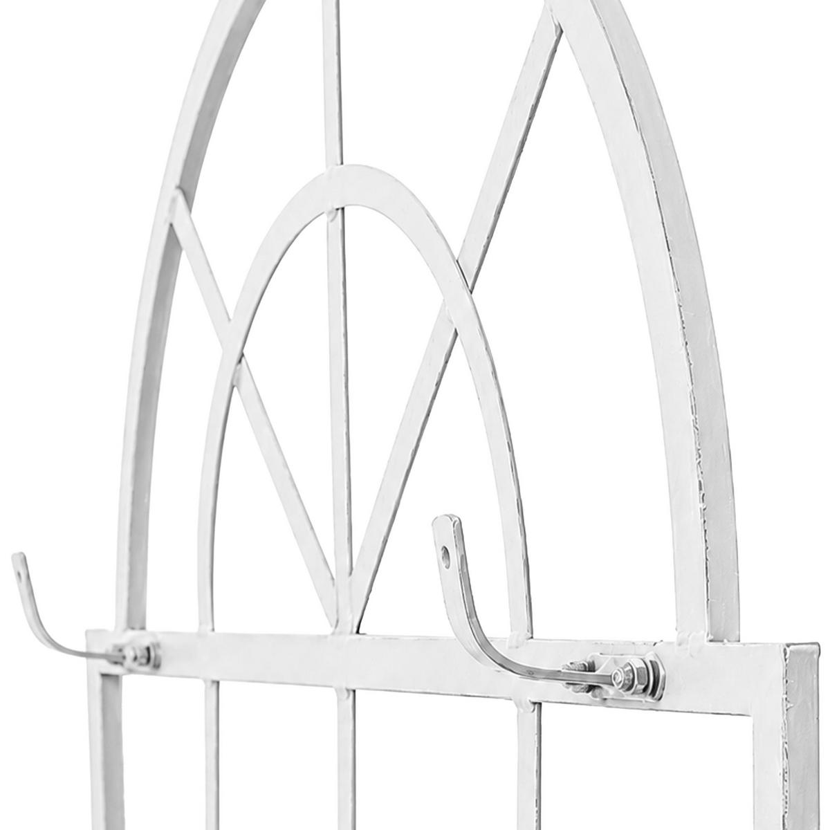 RANKGITTER Metall Antik Weiß - Schwarz/Weiß, Metall (70/180/1cm) - CLP