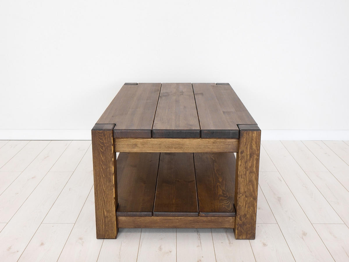 COUCHTISCH aus Massivholz Rustyk 1 - Dunkelbraun, Holz (70/120/50cm) - Seart