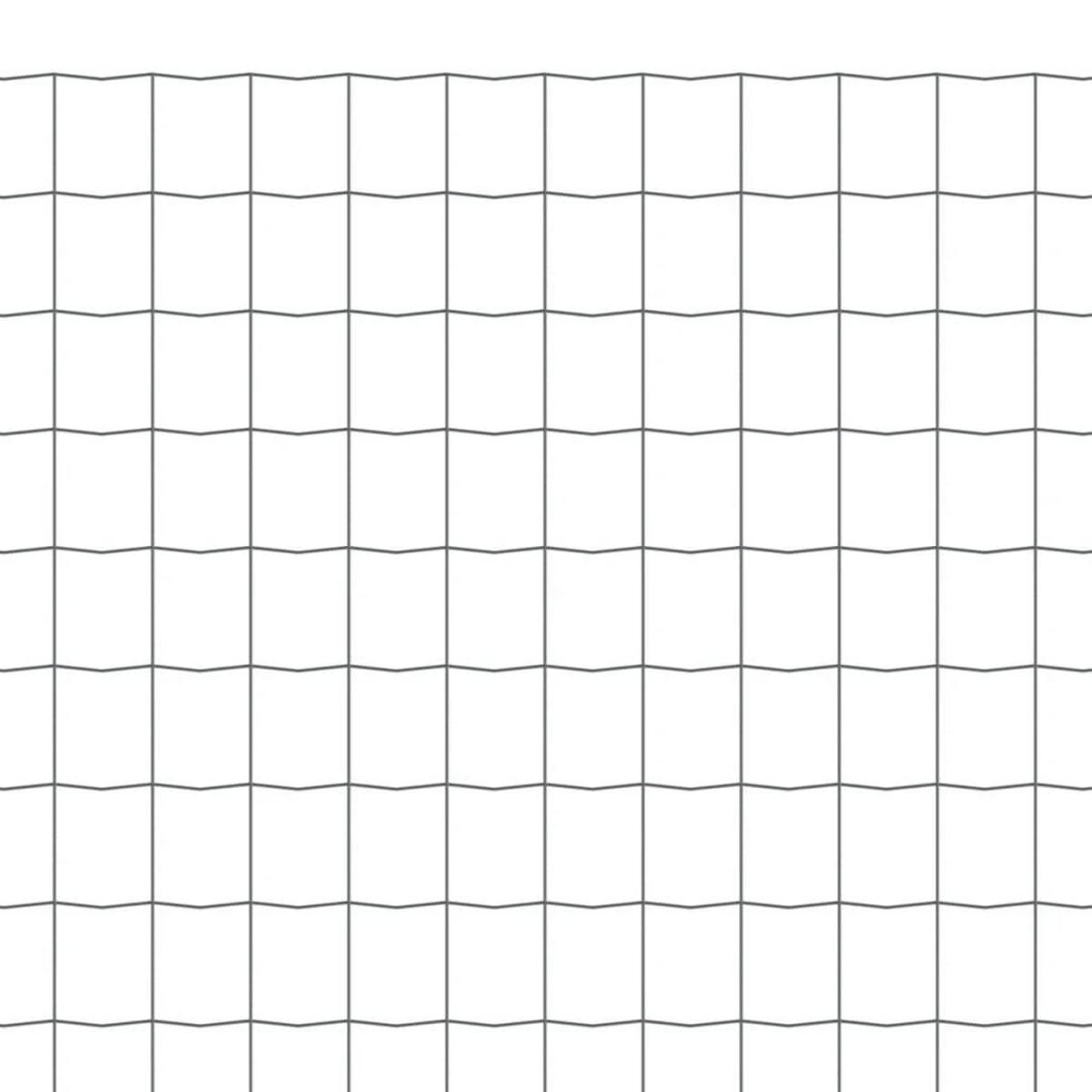 GARTENZAUN, Eurozaun, 25/1 m, aus Stahl und PVC-beschichtet, Grau - Grau, Metall (2500/100cm) - vidaXL