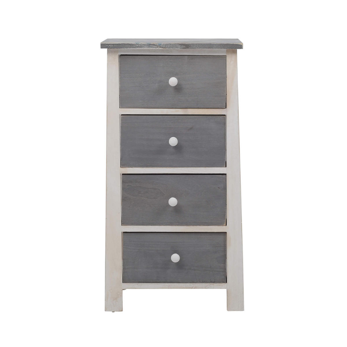KOMMODE Weiß 27/37/73 cm - Weiß, Holz (27/73/37cm) - Mobili Rebecca