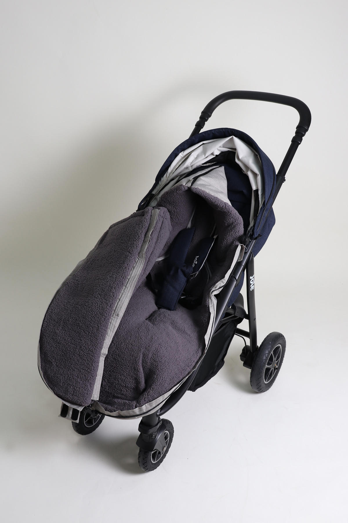 KINDERWAGEN-FUSSSACK Mila, light grey melange - Grau, Textil (48/7/105cm) - Kaiserbaby