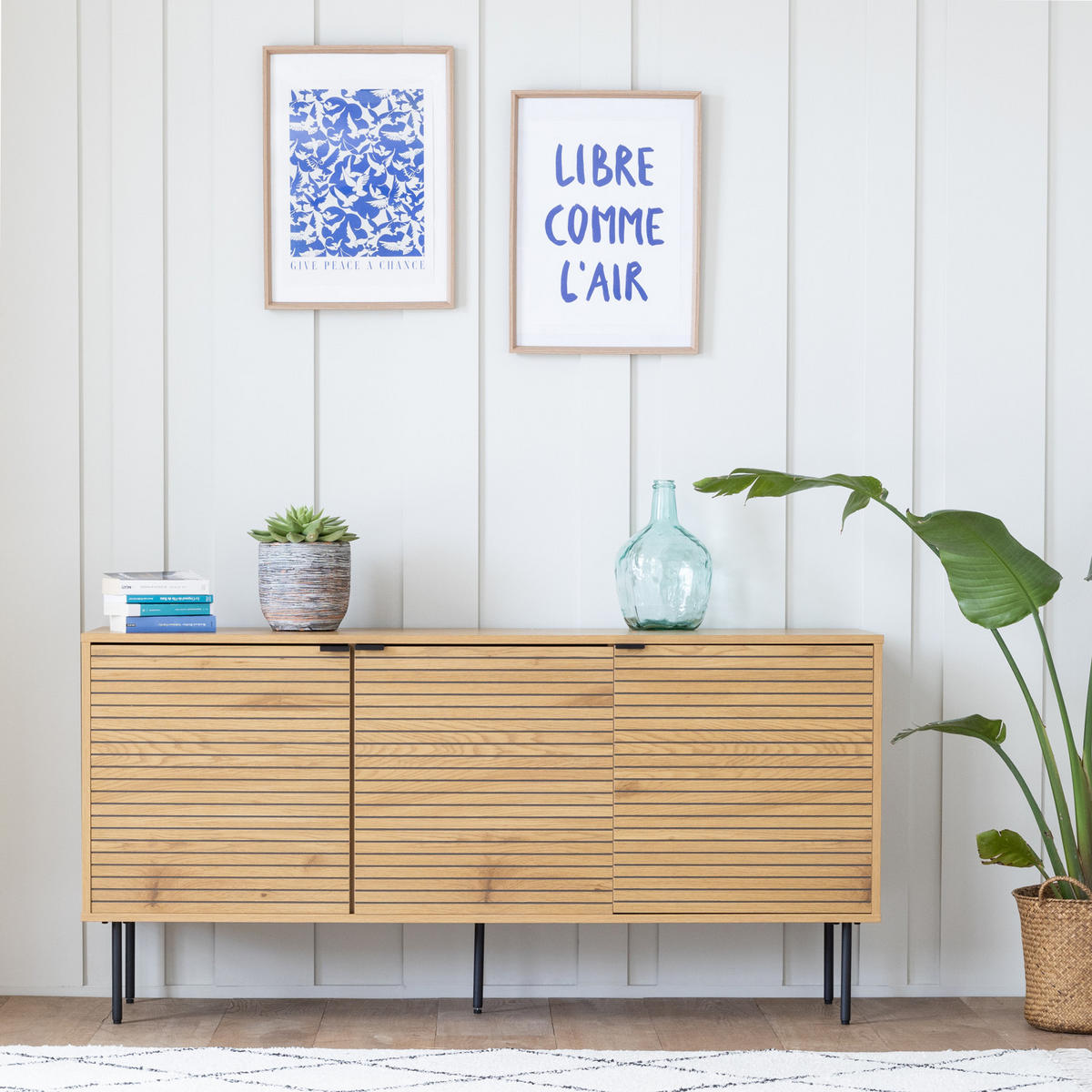 ANRICHTE STINNA 150/40/74 cm - Braun, Holzwerkstoff (40/74/150cm) - Happy Garden