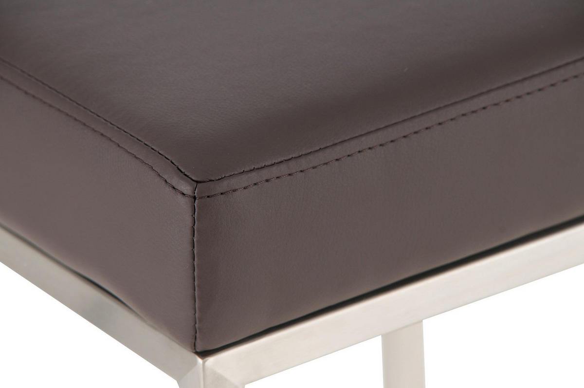 BARHOCKER Montreal 37x37x85 cm braun - Braun, Leder (37/85/37cm) - furnicato