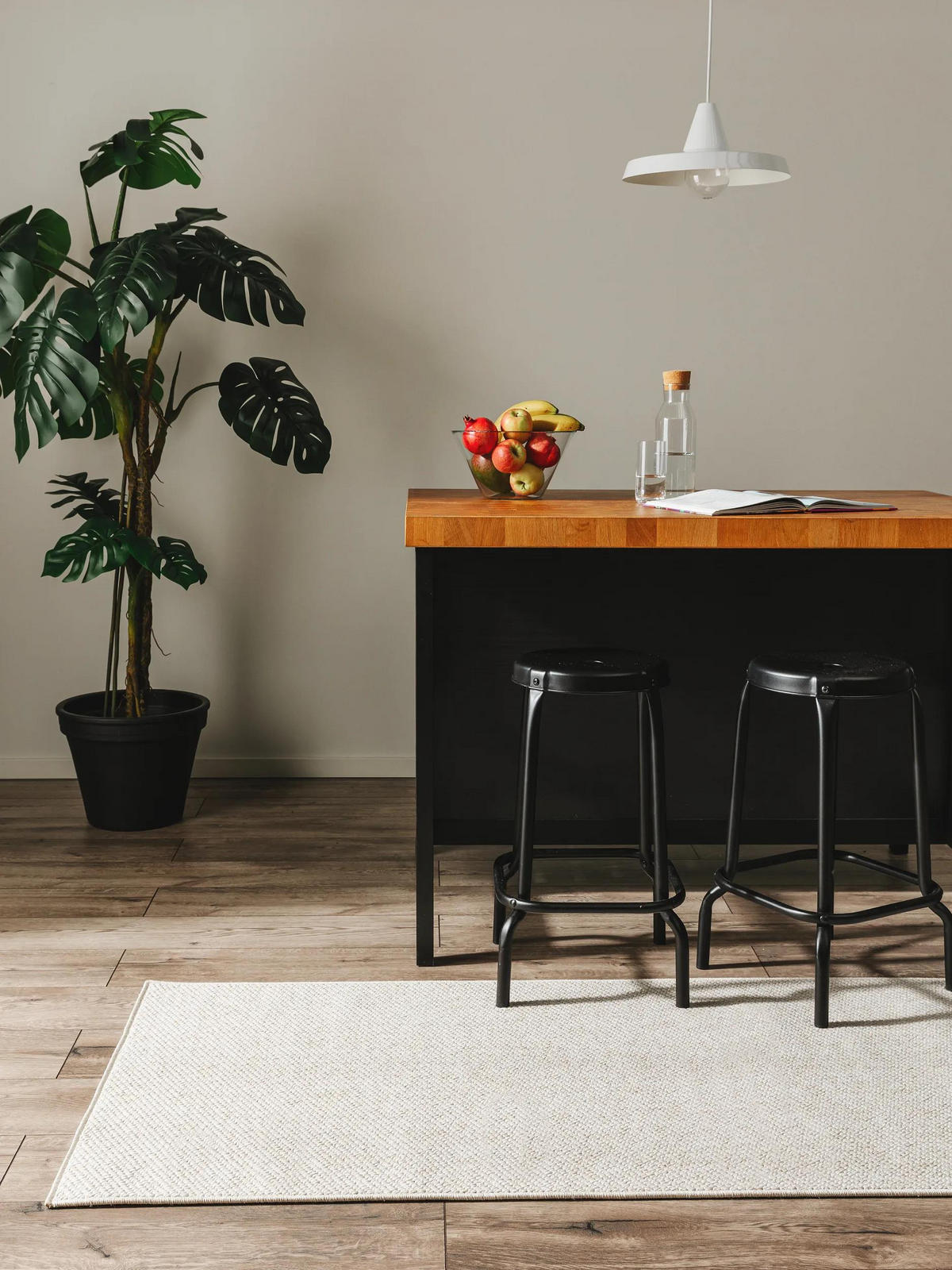 VNITŘNÍ a venkovní běhoun Iowa Krémová 80x300 cm - krémová, plast/umělá hmota (80/300cm) - benuta