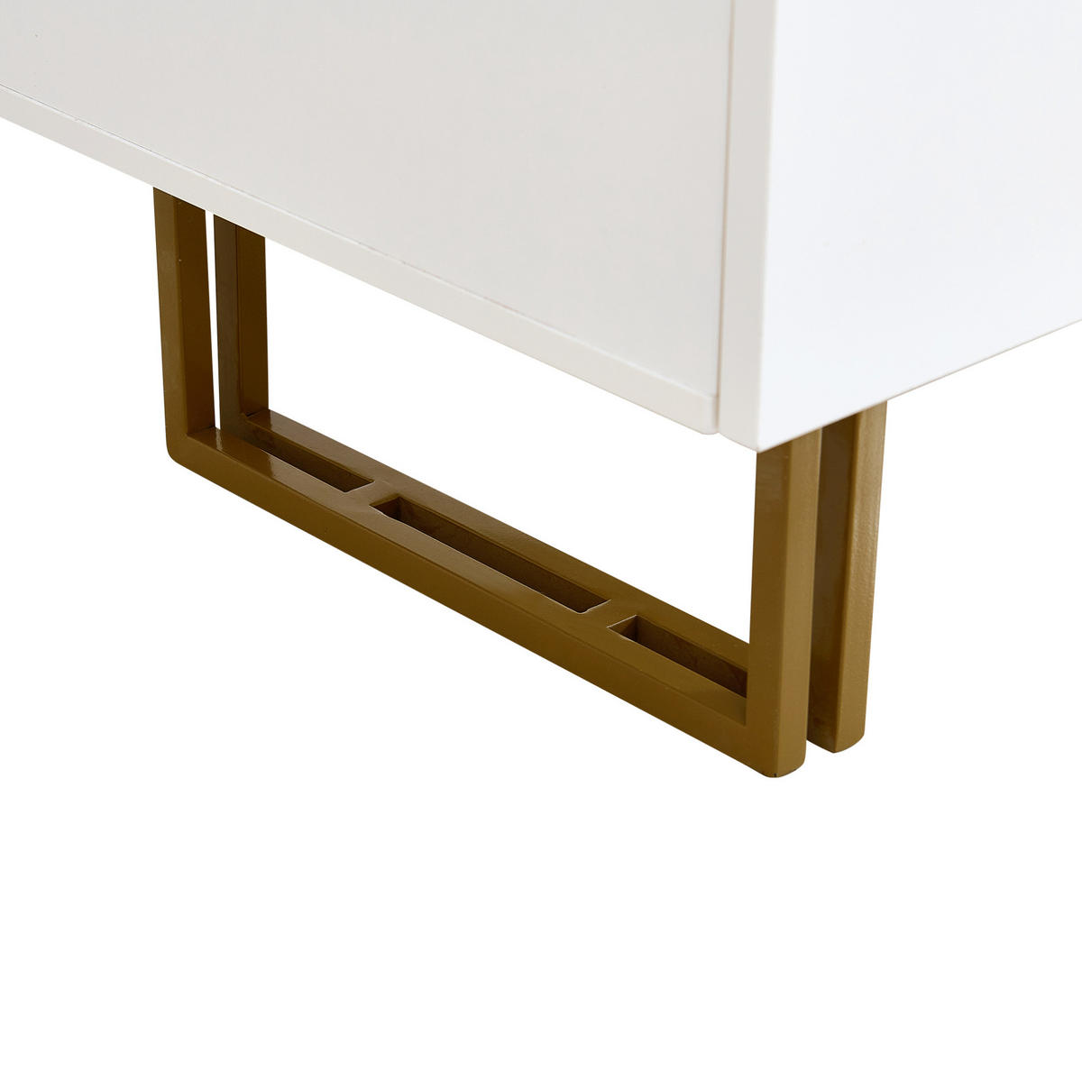 KOMMODE aus MDF 120x40x75cm in Weiß mit 6 Schubladen & Spiegel - Weiß, Holzwerkstoff (120/75/40cm) - Modfu
